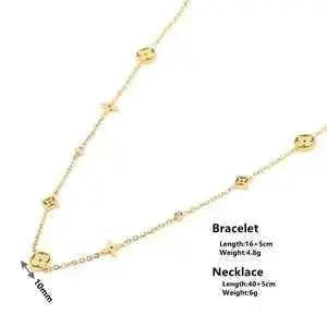 2 Piece LV 24K Jewellery Set