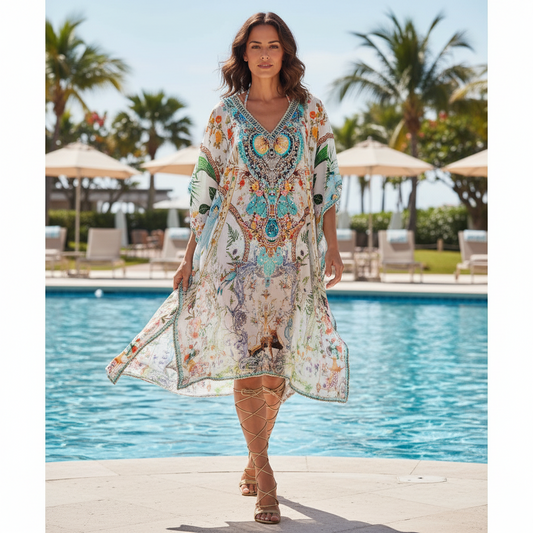 Short Embellished Kaftan Enchanted