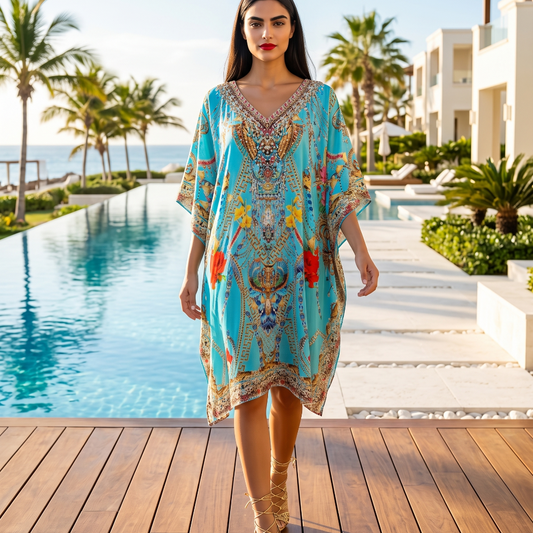 Short Embellished Kaftan Gardena