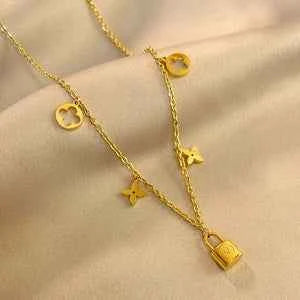 LV Padlock 24k Necklace