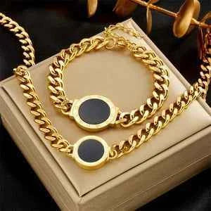 Luxurious Stainless Steel 24k Plated Bracelet