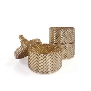 Rose Gold Tripple Stacker Soy Candle 900mls at Kaftans that Bing