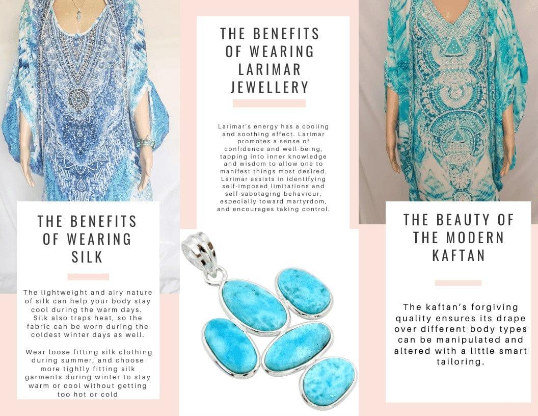 The Benefits of wearing Silk - Kaftans that Bling julie brown