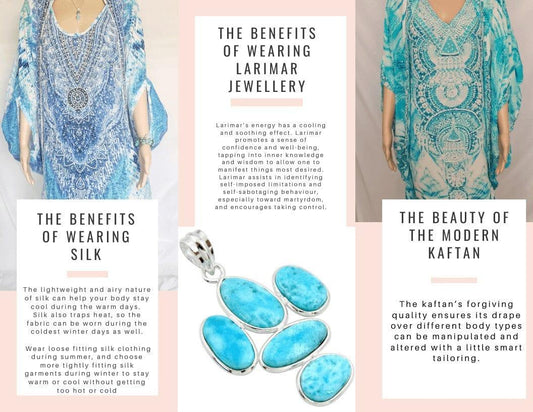 The Benefits of wearing Silk - Kaftans that Bling