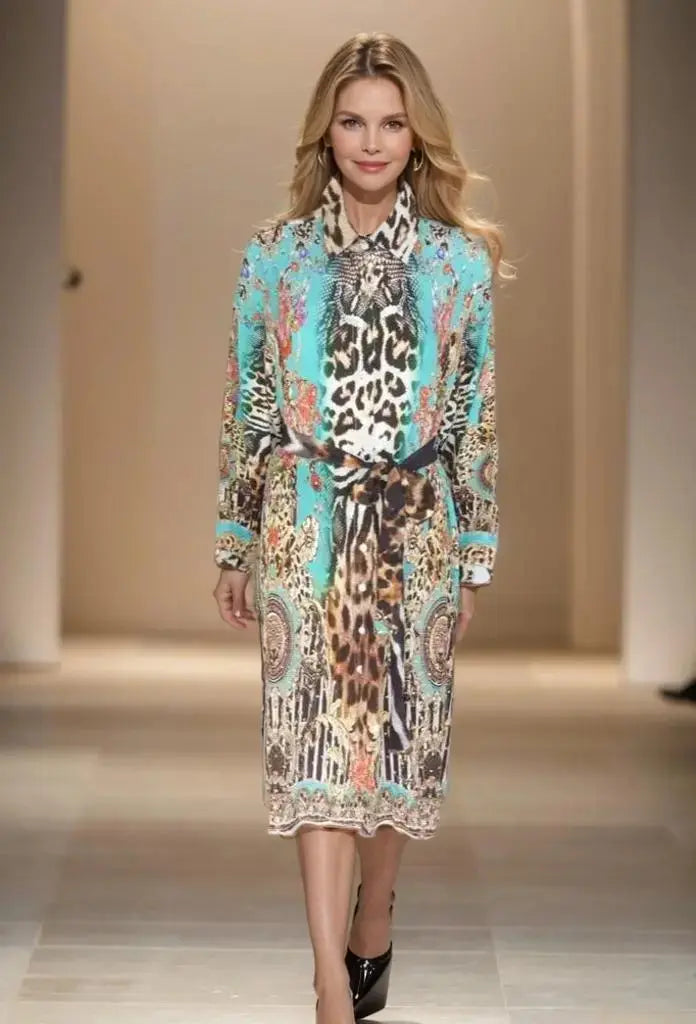 Layla silk/visose embellished kaftan dress by Fashion Spectrum, this style has a 3/4 sleeve. buy australian designed kaftans online at kaftans that bling