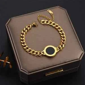 Luxurious Stainless Steel 24k Plated Bracelet