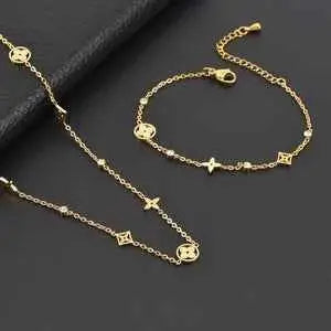 2 Piece LV 24K Jewellery Set