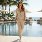 Embellished Bomber Jogger Set Silver