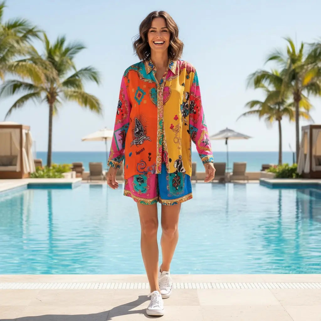 Long Sleeve Short & Shirt Set