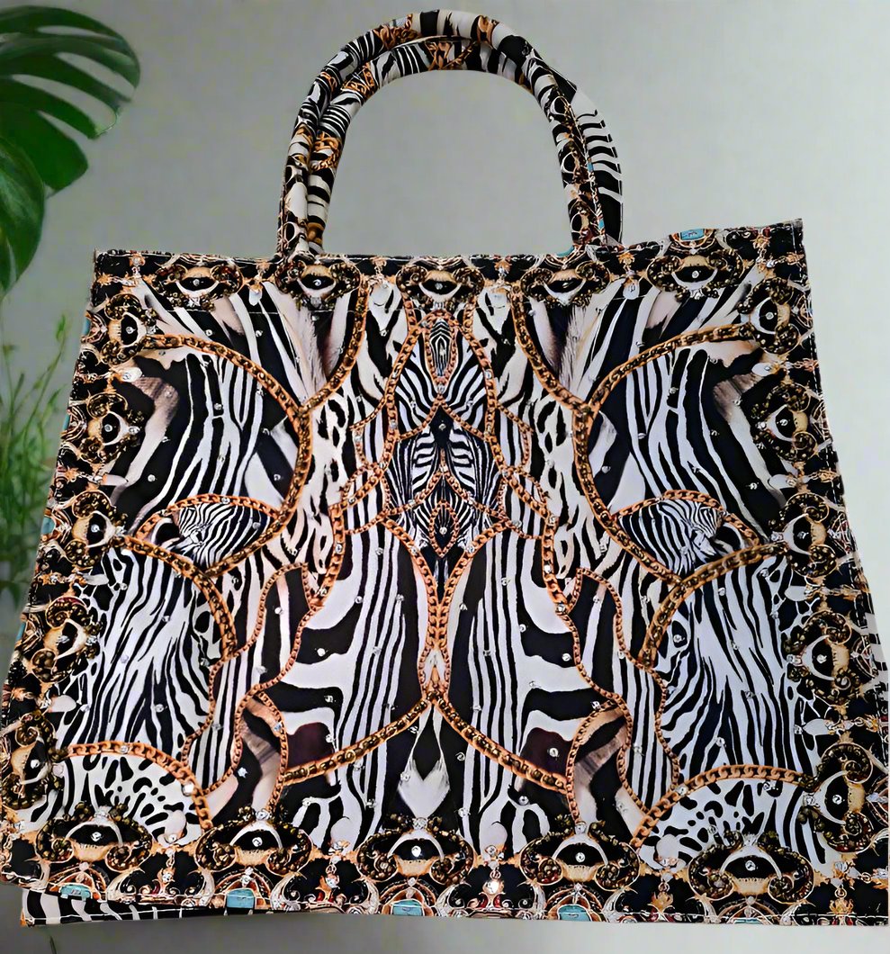 Large Embellished Tote Bag - Kaftans that Bling