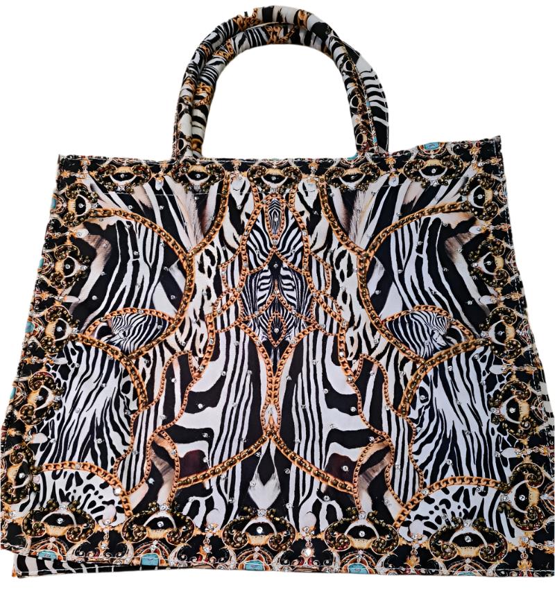 Large Embellished Tote Bag - Kaftans that Bling