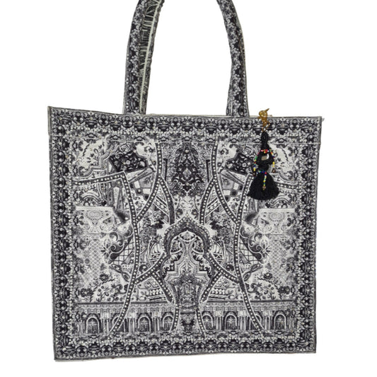 Large Embellished Tote Bag