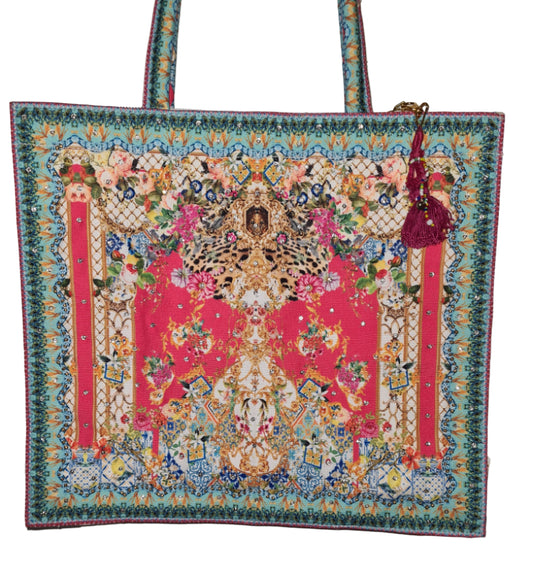 Large Embellished Tote Bag