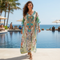 Long Embellished Box Kaftan - Enchanted
