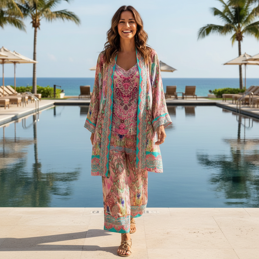 Zahara Silk Embellished Jacket at kaftans that bling  