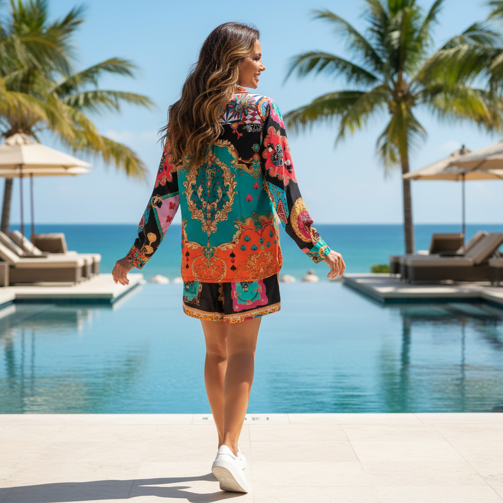 Long Sleeve Short & Shirt Set by KTB