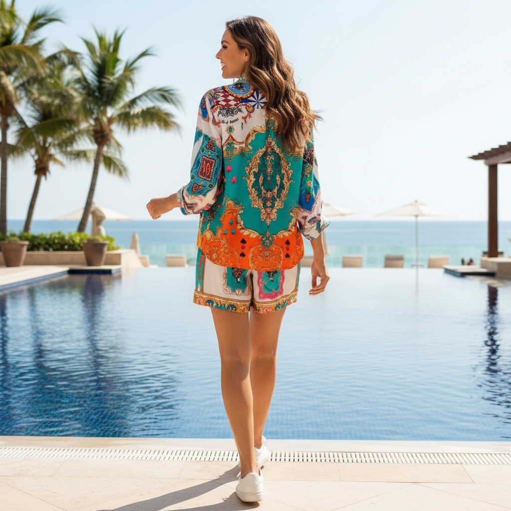 Long Sleeve Short & Shirt Set by KTB