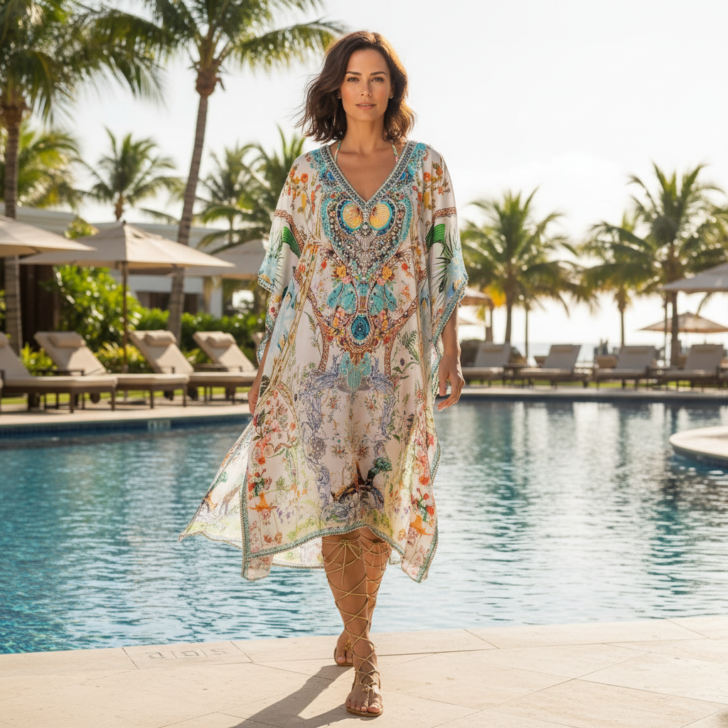 Short Embellished Kaftan Enchanted