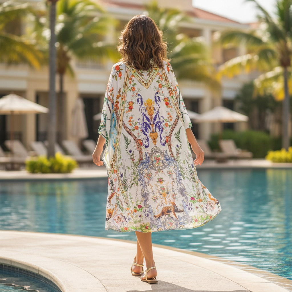 long Embellished Cape Enchanted