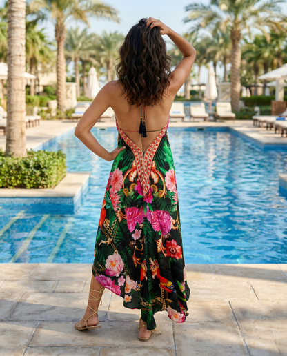 hi-low Maxi Dress King Parrot