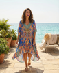 High-low Long Box Kaftan - Bardini (blue)