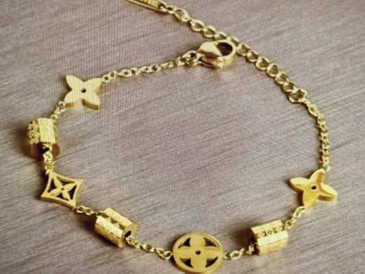 LV 24K Bracelet at Kaftans that Bling