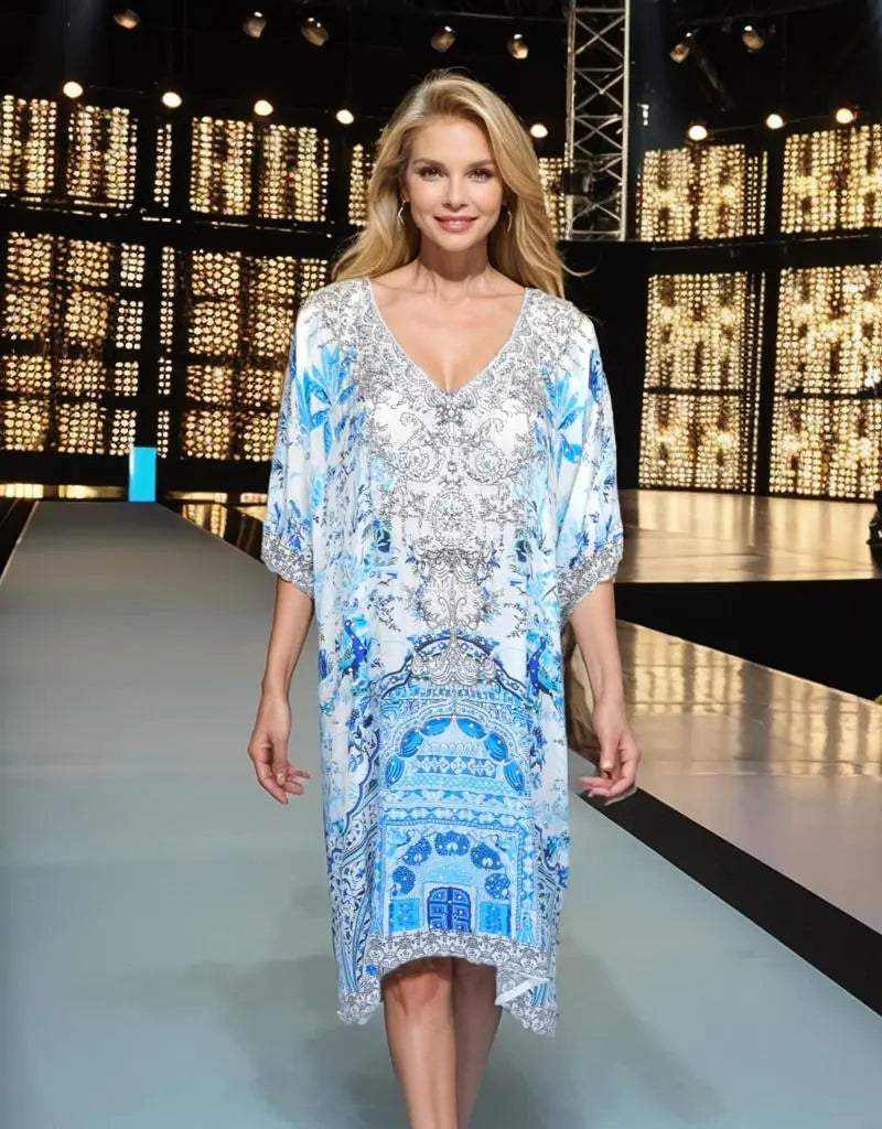sleeve Embellished Dress Layla Kaftans that Bling