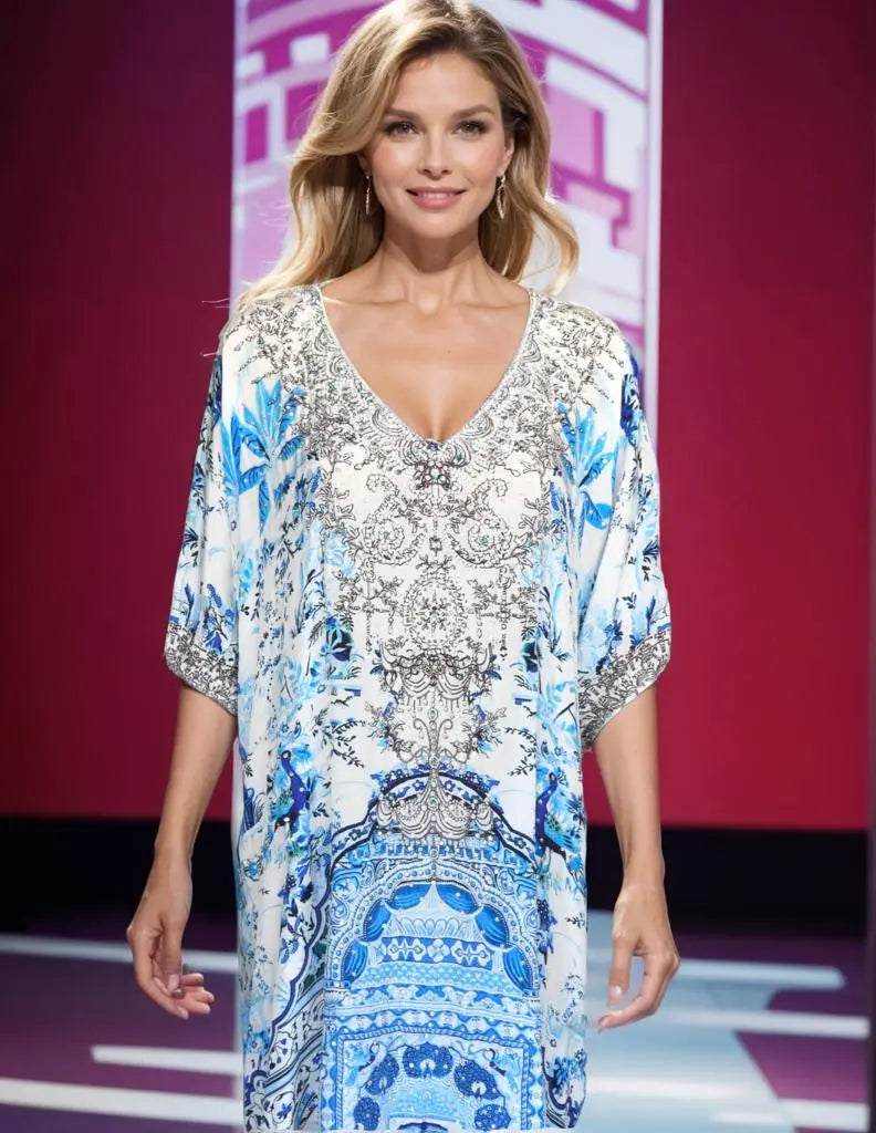 sleeve Embellished Dress Layla Kaftans that Bling  Kaftans that Bling