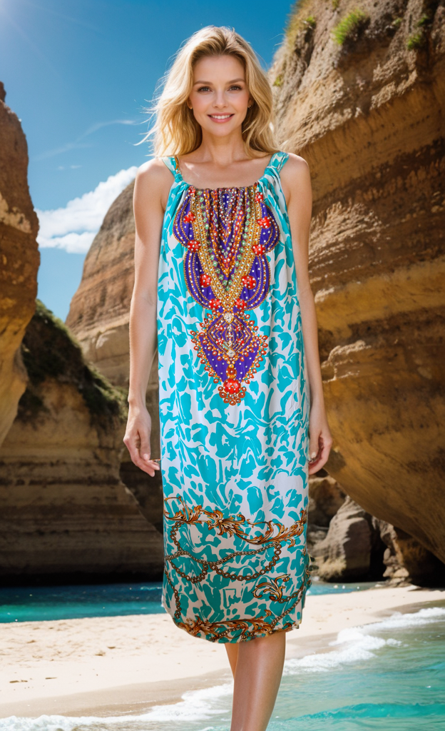 Long Silk Embellished Maxi Dress - Regal