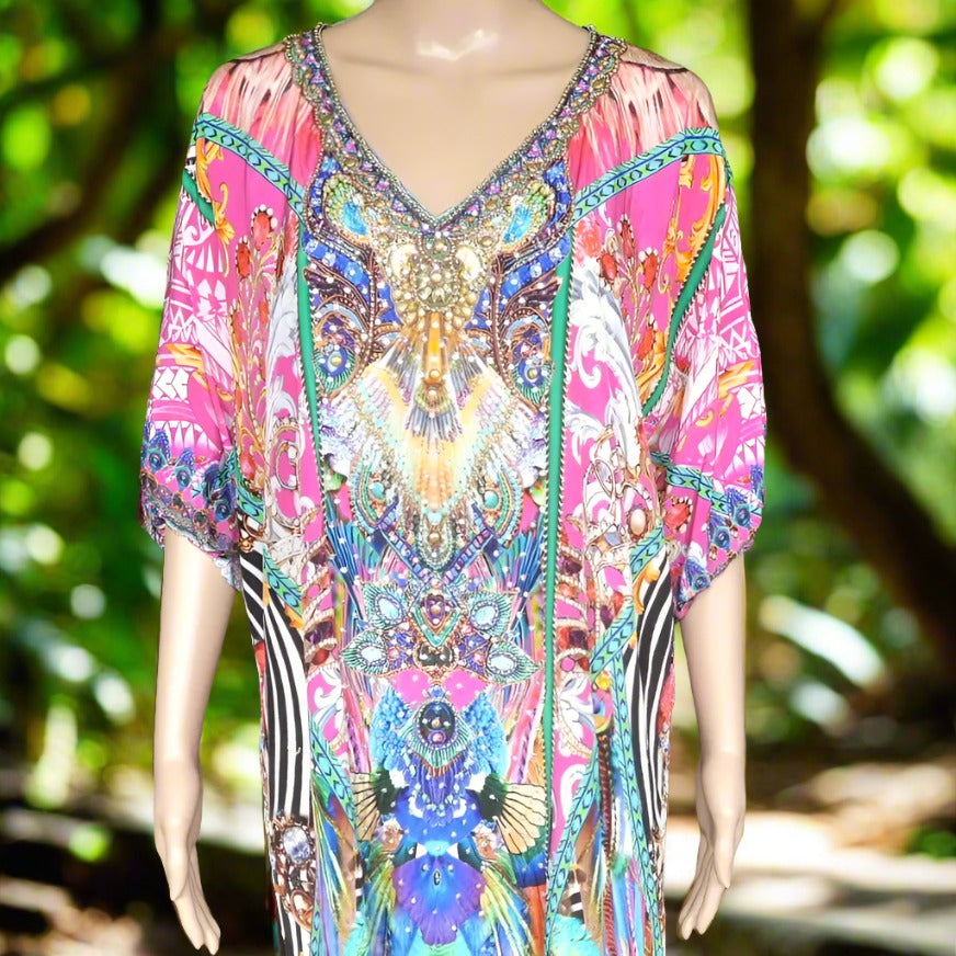 Layla 3/4 sleeve dress Amore 3/4 sleeve  Embellished Dress Kaftans that Bling  Kaftans that Bling