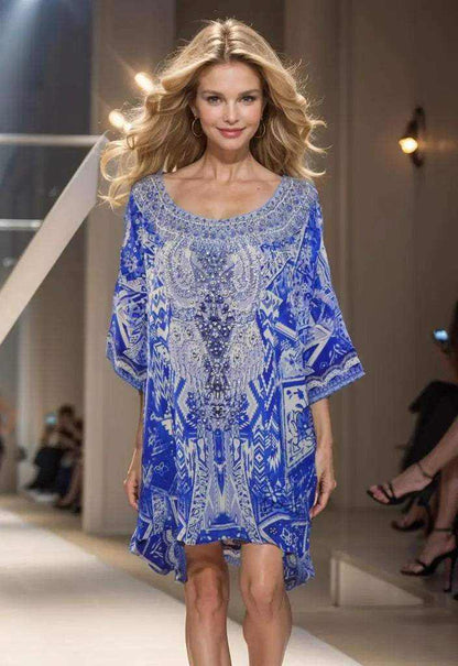 Florence Silk Kaftan Top