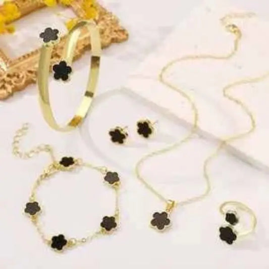 5 Piece Clove 24K Jewellery Set