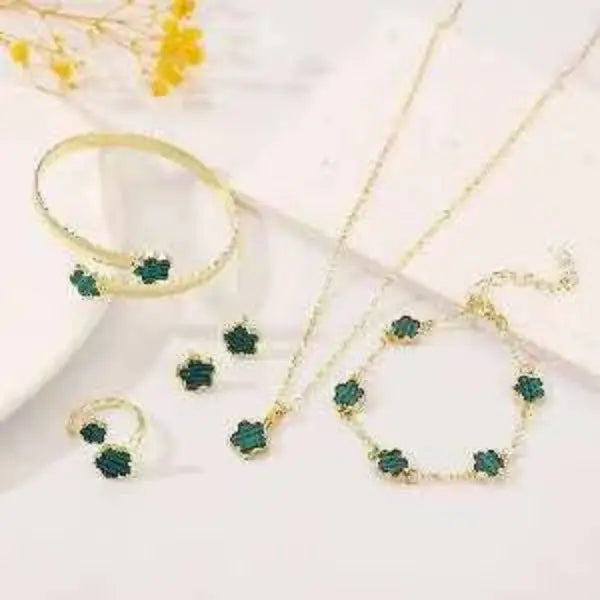5 Piece Clove 24K Jewellery Set