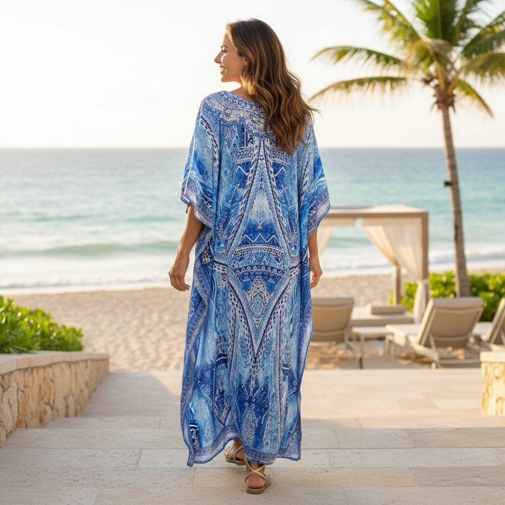 Monet Silk Embellished Kaftan at kaftans that bling 