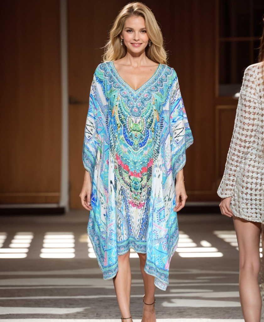 Short Embellished Kaftan -Denia