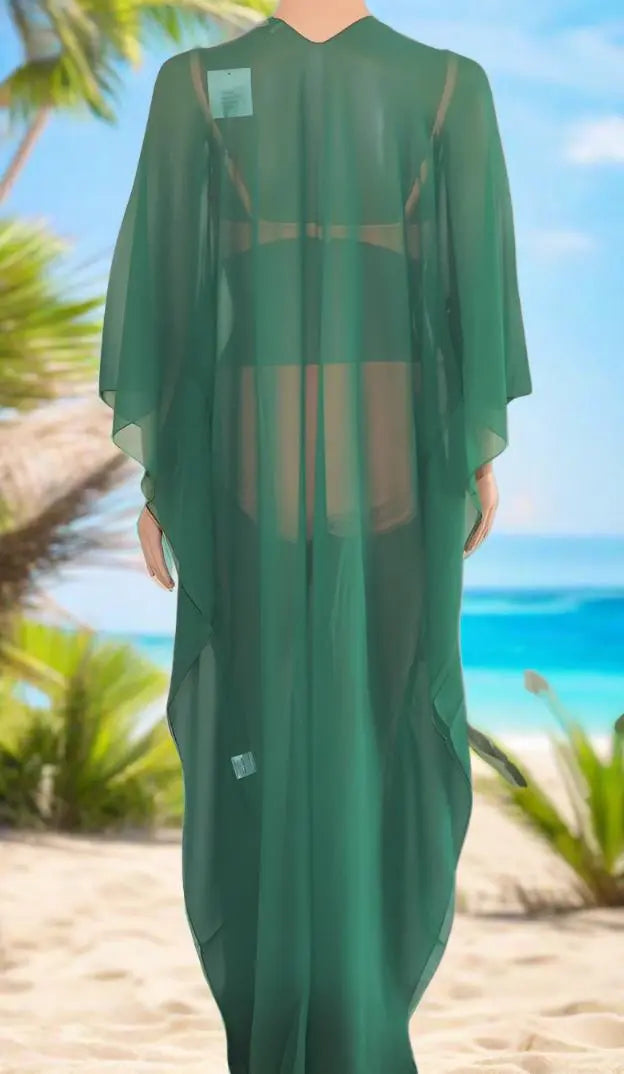 Hook Kaftan/Coverup-Emerald - Kaftans that Bling