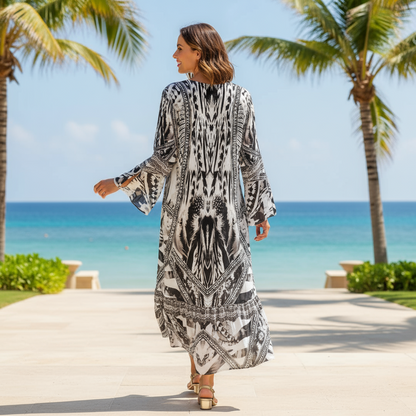 Silk Hi-Low Frill Dress - Saffron