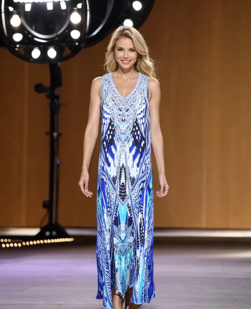 Merika Silk Maxi Dress
