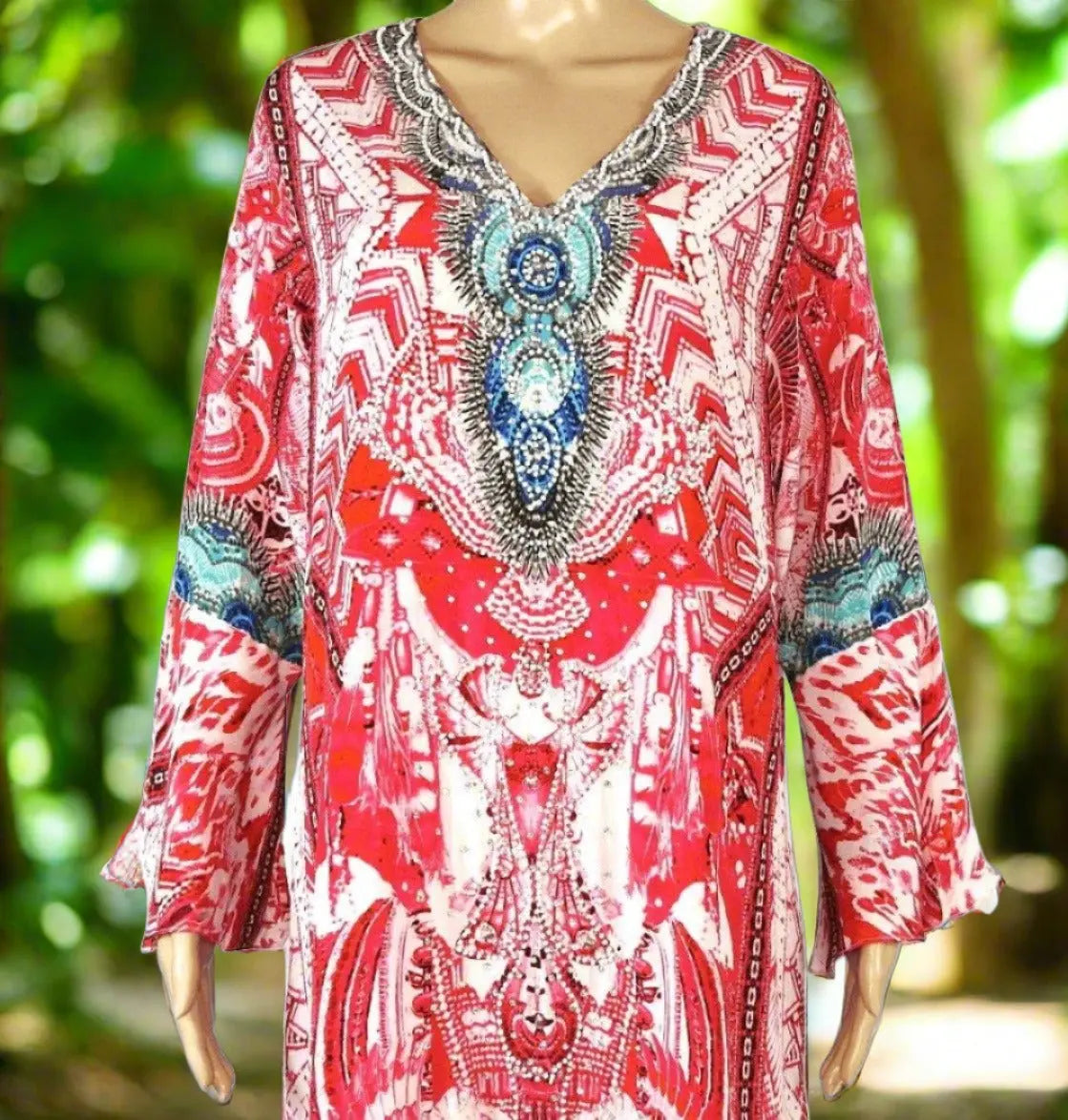 Silk Hi-Low Frill Dress - Frangipani - Pink - kaftans that bling - Kaftans that Bling