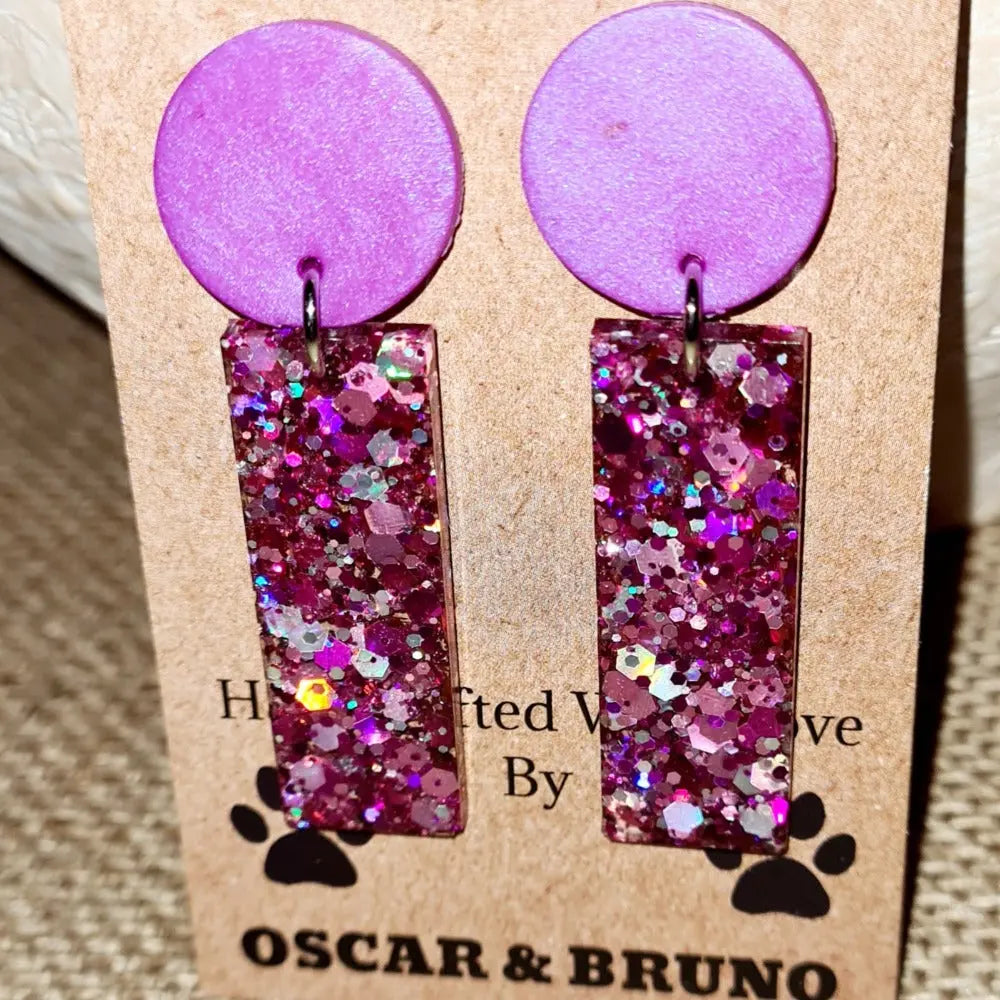 Clay & Resin Bling Handcrafted Earrings