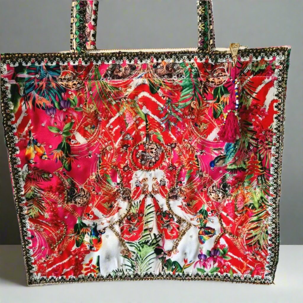 Embellished Tote Bag Large Embellished Tote Bag Fashion Spectrum  Kaftans that Bling