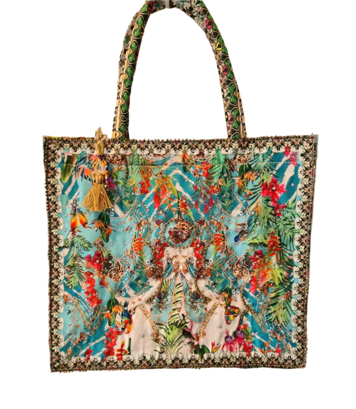 Embellished Tote Bag Large Embellished Tote Bag Fashion Spectrum  Kaftans that Bling