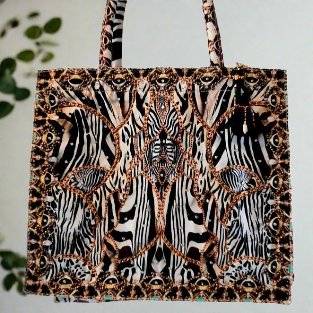 Large Embellished Tote Bag - Kaftans that Bling