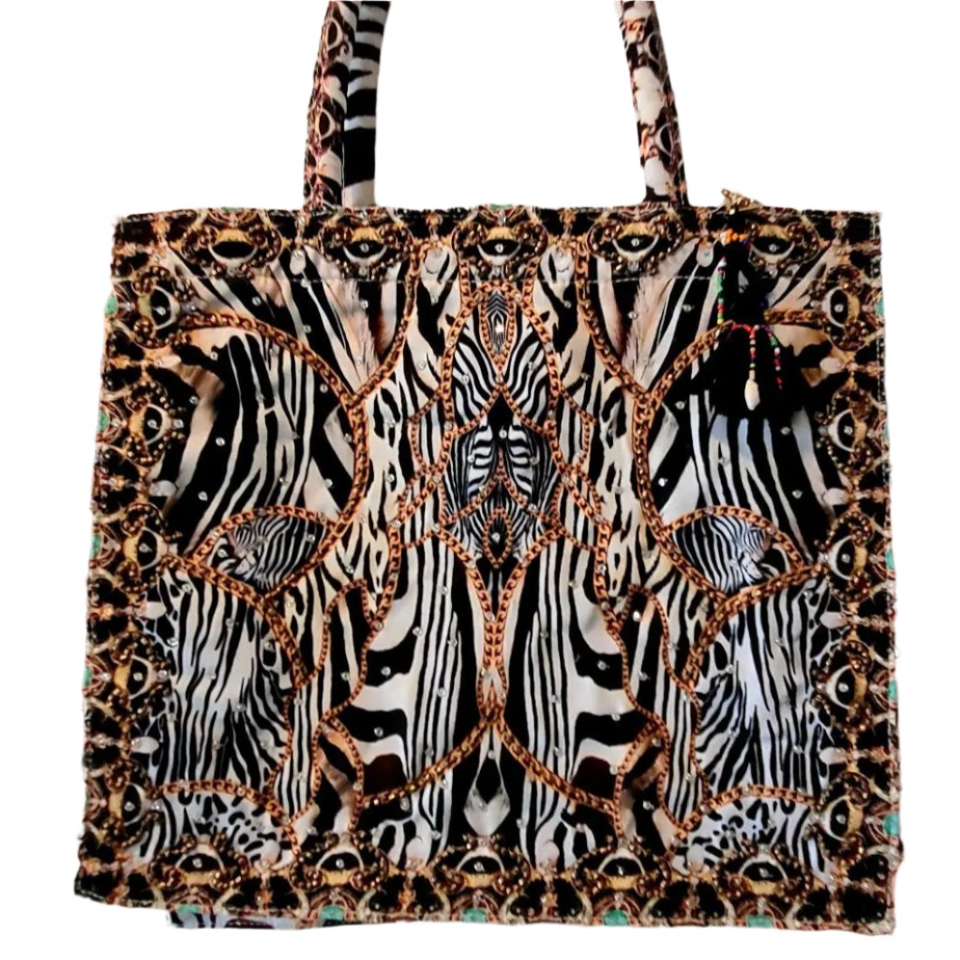 Large Embellished Tote Bag - Kaftans that Bling