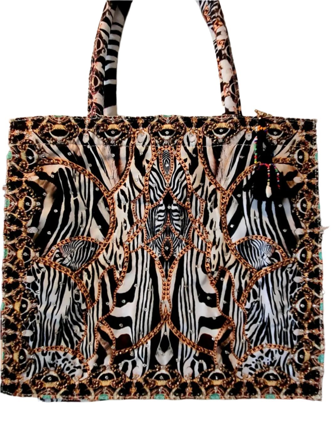 Large Embellished Tote Bag - Kaftans that Bling