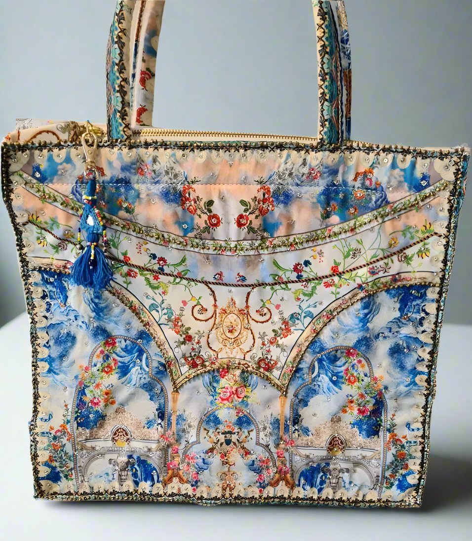 Large Embellished Tote Bag - Kaftans that Bling