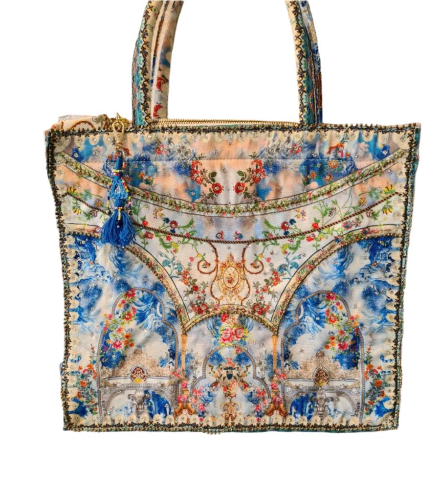 Large Embellished Tote Bag - Kaftans that Bling