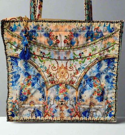 Large Embellished Tote Bag