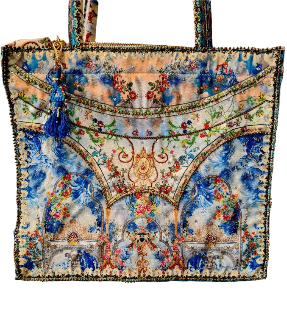 Large Embellished Tote Bag - Kaftans that Bling