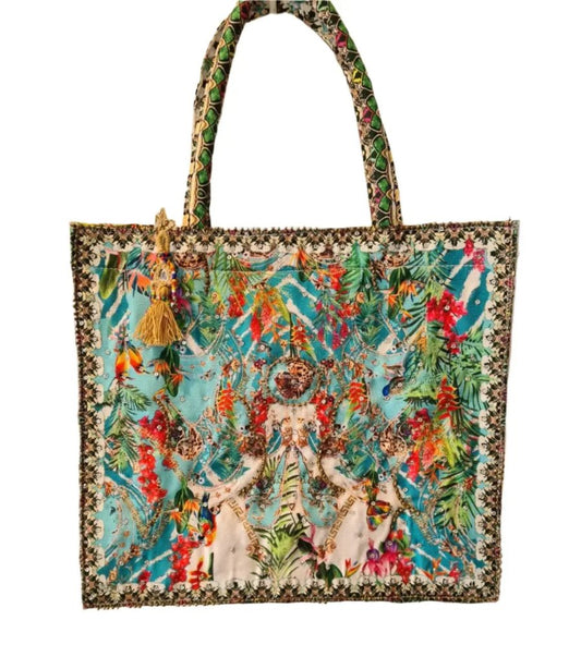 Large Embellished Tote Bag - Kaftans that Bling